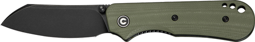 CIVIVI KNIFE CRABBY 2.7" G-10 - OD GREEN BLACK STONEWASH