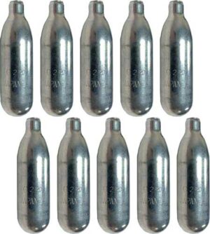 Byrna Replacement 8 Gram 10/Pack with Oiler CO2, Compatible with SD/HD/EP